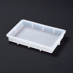 DIY Decoration Silicone Molds, for Dried Flower Specimen Making, Resin Casting Molds, For UV Resin, Epoxy Resin Jewelry Making, Rectangle, White, 166x116x21mm, Inner Diameter: 99x149mm(DIY-B038-01B)