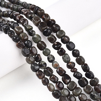 Natural Biotite Beads Strands, Nuggets, Tumbled Stone, 3.5~8.5x4.5~7.5x4.5~7.5mm, Hole: 0.7mm, about 53~60pcs/strand, 14.96~15.55 inch(38~39.5cm)