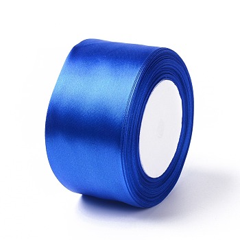 Hair Accessory Satin Ribbon Handmade Material, Blue, 2 inch(50mm) wide, 25yards/roll(22.86m/roll)