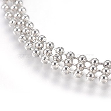 Stainless Steel Ball Chain Necklace Making(MAK-L019-01A-P)-2