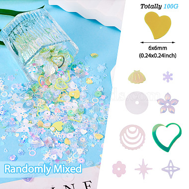 100G Plastic Sequins Beads(PVC-TA0001-04E)-5
