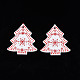 Christmas Theme Spray Painted Wood Pendants(WOOD-N005-52A)-1