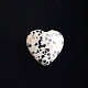 Natural Dalmatian Jasper Love Heart Stone(PW-WG32553-05)-1