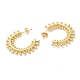 Brass Sun Stud Earrings(EJEW-D065-05G)-2