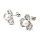 Brass Enamel Stud Earrings(KK-CBAB173-02D-P)-4