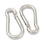 Tarnish Resistant 304 Stainless Steel Camouflage Design Rock Climbing Carabiners, Key Clasps, Stainless Steel Color, 40.3x20x4mm(X-STAS-B012-01P)