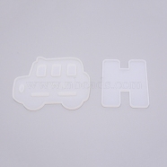 Bus Mobile Phone Holder  Silicone Molds, Resin Casting Molds, For UV Resin, Epoxy Resin Craft Making, White, 109x135x6mm(DIY-TAC0007-93)