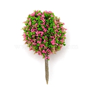 Plastic Model Ornament, Tree, for Desk Home Decoration, Green, 36~37x20~22mm(AJEW-WH0254-18B)