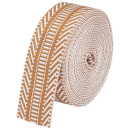 5 Yards Ethnic Style Polyester Jacquard Stripe Ribbons, Garment Accessories, Peru, 1-1/2 inch(38mm), about 5.00 Yards(4.57m)/Roll(SRIB-WH0011-159A)