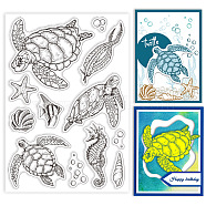 Custom PVC Plastic Clear Stamps, for DIY Scrapbooking, Photo Album Decorative, Cards Making, Turtle, 160x110x3mm(DIY-WH0448-0557)