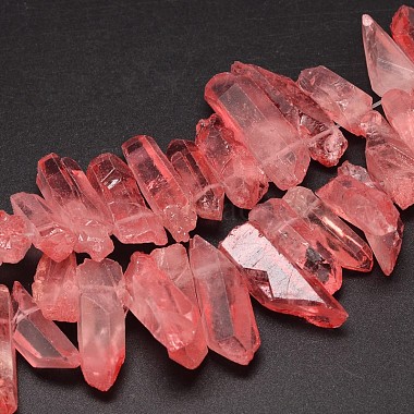 18mm IndianRed Nuggets Quartz Crystal Beads