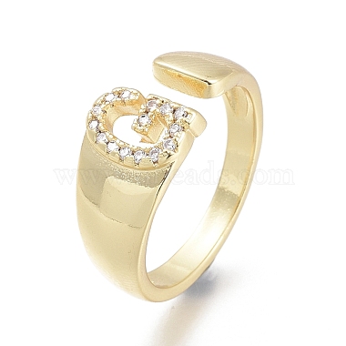 Brass Micro Pave Clear Cubic Zirconia Cuff Rings(X-RJEW-F103-13G-G)-3