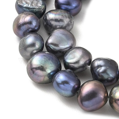 Dyed Natural Cultured Freshwater Pearl Beads Strands(PEAR-A006-09E)-4