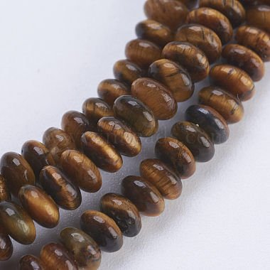 5mm Rondelle Tiger Eye Beads