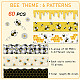 60pcs Coated Paper Border Decorative Stickers(STIC-WH0020-005)-3