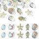 25Pcs 5 Style Ocean Themed Transparent Glass Beads Sets(GLAA-YW0003-40F)-1