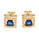 Cubic Zirconia Square Stud Earrings(EJEW-N011-62A)-2