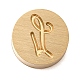 Golden Tone Brass Letter Stamps(KK-R005-01L)-1