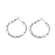 Tarnish Resistant 202 Stainless Steel Hoop Earrings(EJEW-A041-07P)-1