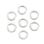 Brass Closed Jump Rings, Round, Platinum, 24 Gauge, 3x0.5mm, Inner Diameter: 1.8mm, about 50pcs/set(KK-D257-01P-10)