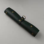 Foldable PU Leather Mat, Plant Repotting Tray, with Iron Findings, for Horticultural Transplanting, Black, Unfold: 600x303x1.5mm(AJEW-WH0016-11B)