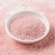 MIYUKI Round Rocailles Beads, Japanese Seed Beads, 15/0, (RR203) Pink Lined Crystal, 1.5mm, Hole: 0.7mm, about 5555pcs/10g(X-SEED-G009-RR0203)