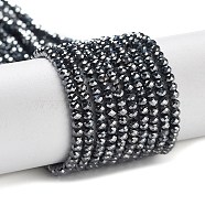Terahertz Stone Beads Strands, Faceted, Rondelle, 2x1mm, Hole: 0.5mm, about 225pcs/strand, 14.96''(38cm)(G-J400-C10-01)