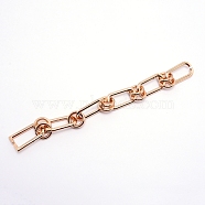 Iron Chain Bag Strap, Replacement Handbag Decoration Bags Straps, Light Gold, 220mm(FIND-WH0056-76)