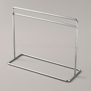 Iron Doll Clothes Rack, for Dollhouse Furniture Accessories, Platinum, 150x56x115mm(DJEW-WH0042-14P)