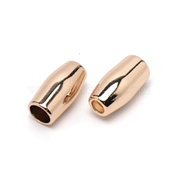 Zinc Alloy Cord Ends, End Caps, Bullet, Light Gold, 15.5x8mm, Hole: 3.5mm, Inner Diameter: 5.5mm(PALLOY-WH0088-49KCG)