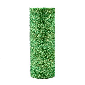 Mesh Ribbon Roll, Spider Web Trim Ribbon Roll, for DIY Craft Gift Packaging, Home Party Wall Decoration, Green, 6 inch(15cm),  10yards/roll