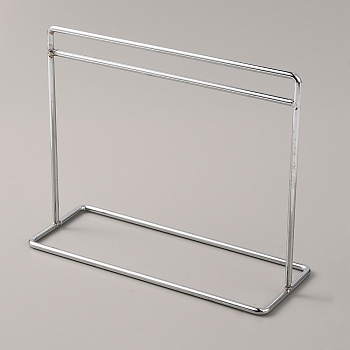 Iron Doll Clothes Rack, for Dollhouse Furniture Accessories, Platinum, 150x56x115mm