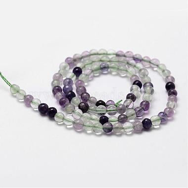 Chapelets de perles en fluorite naturelle(G-D840-56-4mm-AB)-2