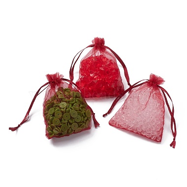 Organza Gift Bags with Drawstring(OP-R016-9x12cm-03)-3
