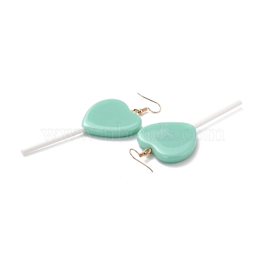 Heart-shape Lollipop Dangle Earrings for Women(EJEW-Z015-04C)-2