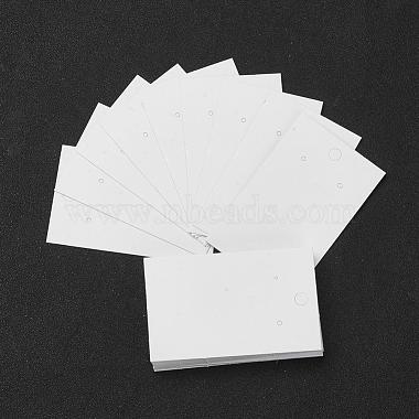 White Cardboard Earring Display Cards