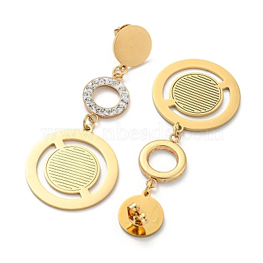 boucles d'oreilles pendantes à géométrie en acier inoxydable doré 304 plaqué sous vide(EJEW-D083-10A-G)-2