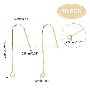 70Pcs Brass Earring Hooks(KK-DC0001-14)-2