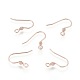 304 Stainless Steel Earring Hooks(STAS-H436-04RG)-1