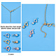 Elite 30 Sets 3 Colors Brass Spring Ring Clasps and Silicone Beads(KK-PH0004-79)-3