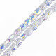 Electroplate Transparent Glass Beads Strands(X-EGLA-N002-32-C03)-1