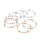 Fashion Tri-color 304 Stainless Steel Bangle Sets(X-BJEW-L664-023A-M)-3