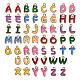 52 Pieces Alphabet Charm Pendant Colorful Alloy Enamel Letter Charm Alphabet A-Z Pendant for Jewelry Necklace Earring Making Crafts(JX148A)-1
