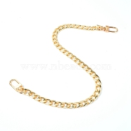 Alloy Bag Handles, with Alloy Swivel Clasps, for Bag Straps Replacement Accessories, Light Gold, 40.3cm(FIND-WH0068-67B-01)