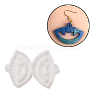 DIY Mouth Pendants Silicone Molds, Resin Casting Molds, For UV Resin, Epoxy Resin Jewelry Making, Halloween Theme, White, 45x66x4mm, Hole: 3mm, Inner Diameter: 31x42mm(DIY-D060-19)