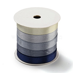 10M 5 Colors Polyester Ribbon, for Gift Wrapping, Marine Blue, 3/8 inch(10mm), 2m/color(OCOR-Q026-03E)