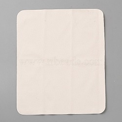 Suede Fiber Glasses Cleaning Cloth, Rectangle, Antique White, 180x150x0.2mm(AJEW-WH0541-20B)