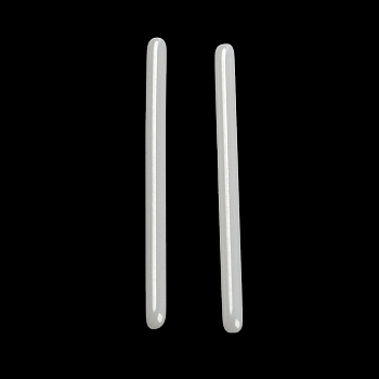 Hypoallergenic Bioceramics Zirconia Ceramic Straight Bar Stud Earrings, Piercing Post Earrings, No Fading and Nickel Free, WhiteSmoke, 13mm, Pin: 0.8mm