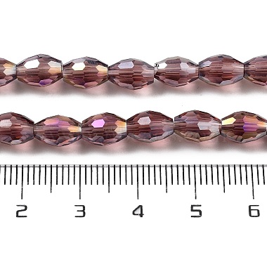 Transparent Electroplate Glass Beads Strands(EGLA-A037-T6x8mm-B13)-4