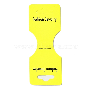 Yellow Rectangle Paper Jewlery Display Cards